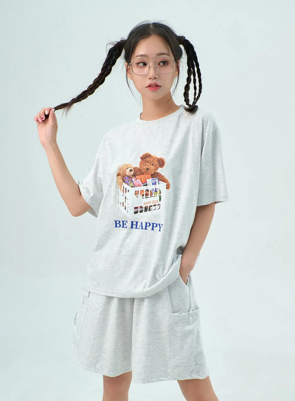 Teddy Bear Oversized Tee BY317