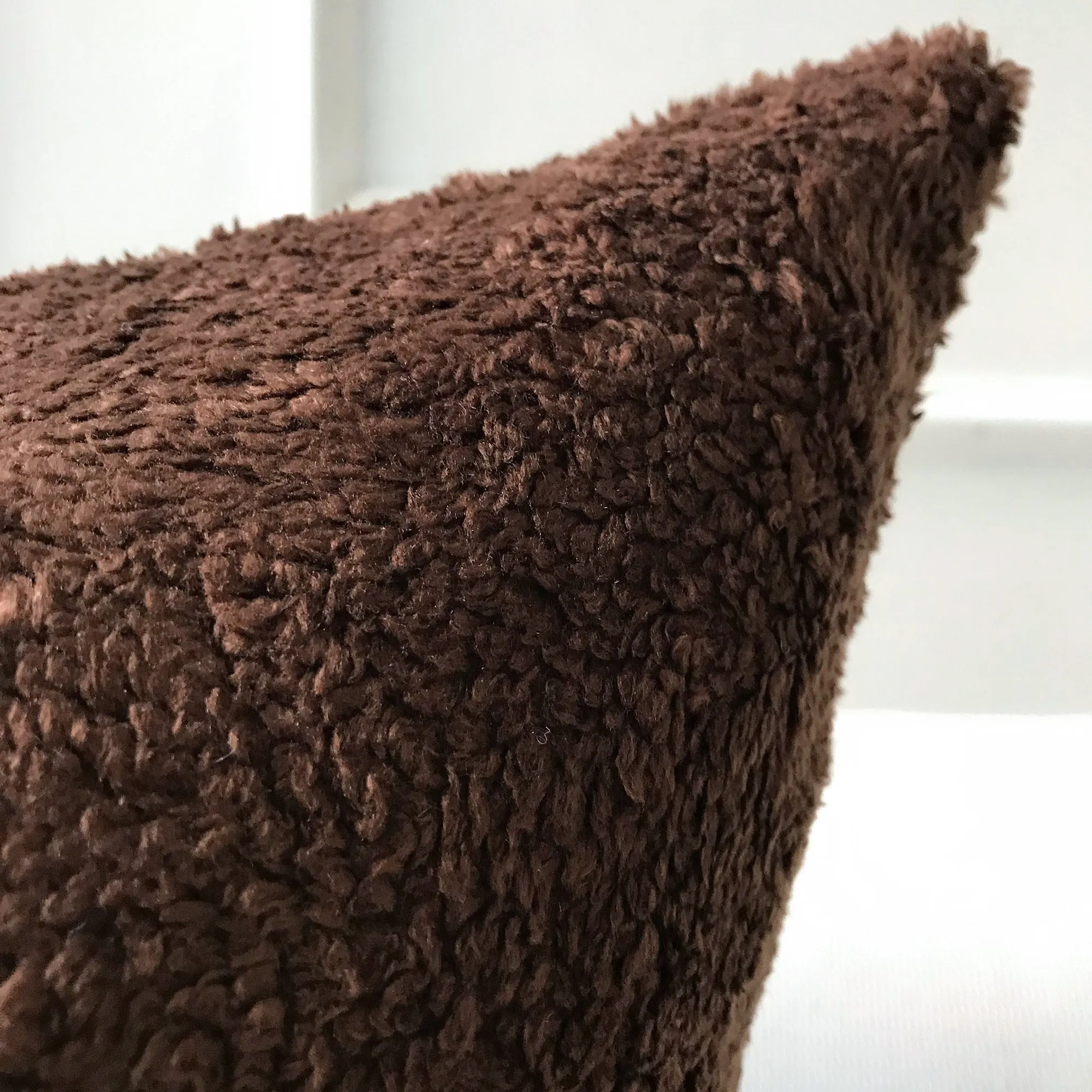 Teddy Bear Textured Throw Pillow Cover 27x27