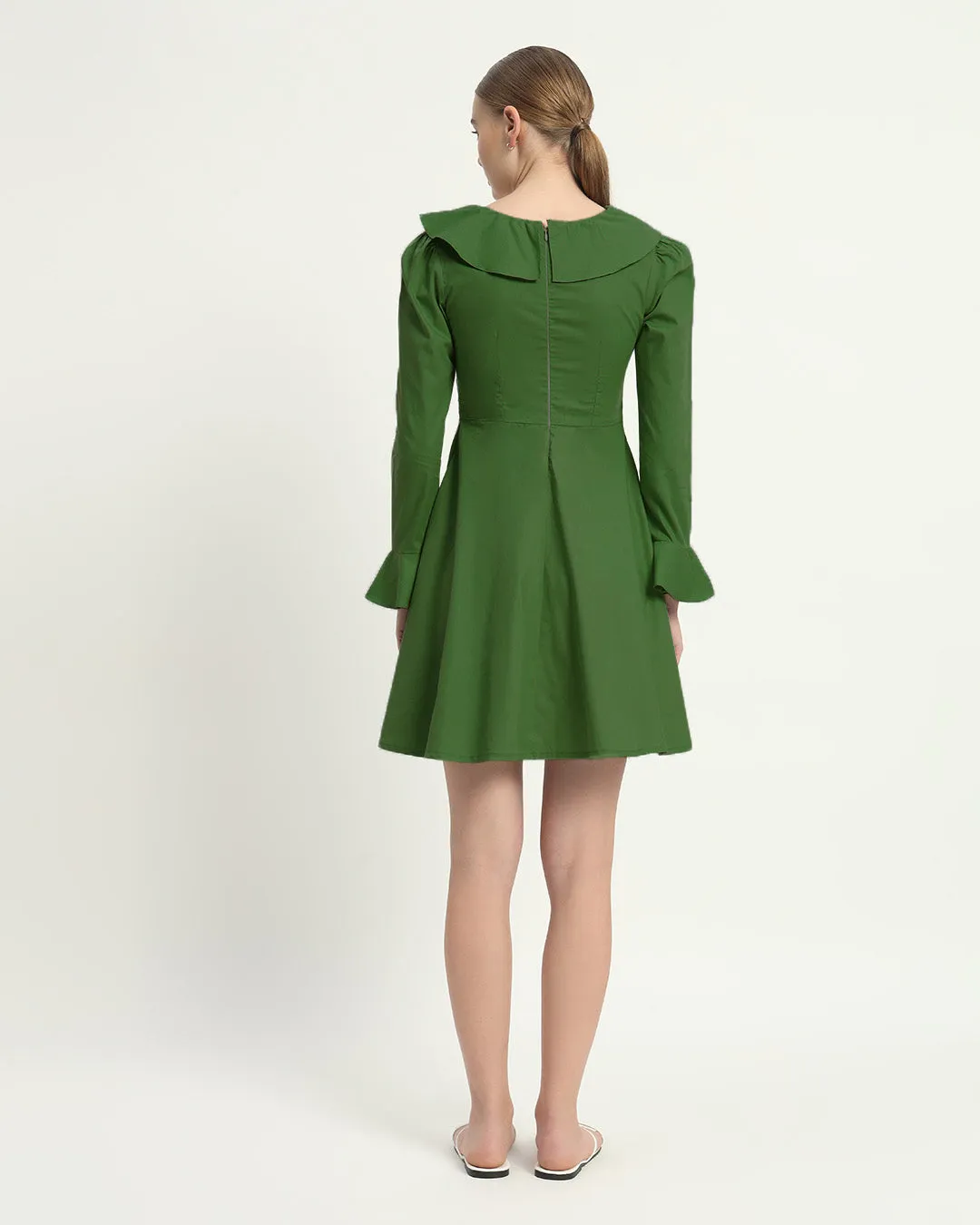 The Fredonia Emerald Cotton Dress