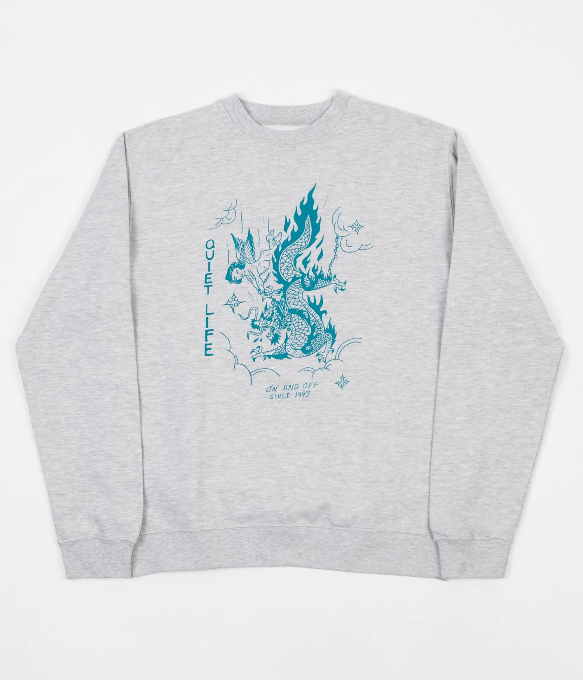 The Quiet Life Bring Me Down Crewneck Sweatshirt - Heather Grey