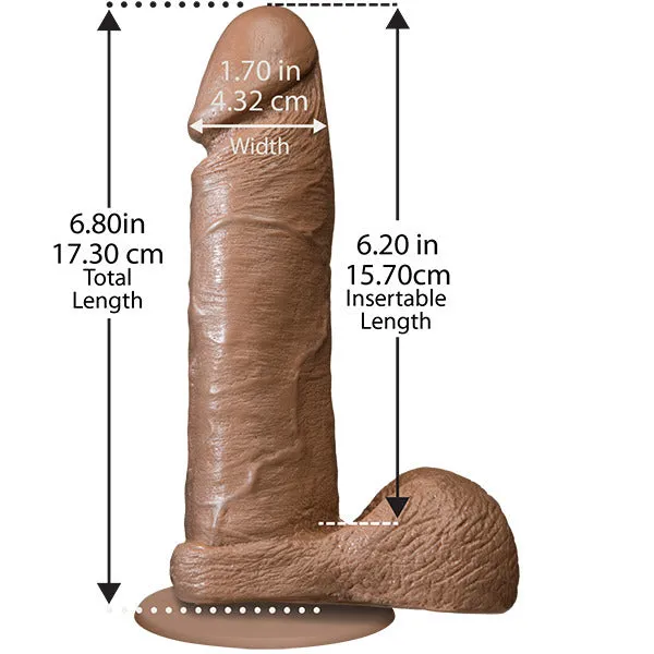 The Realistic Cock 6 Inch Firmskyn Lifelike Dildo Flesh Brown