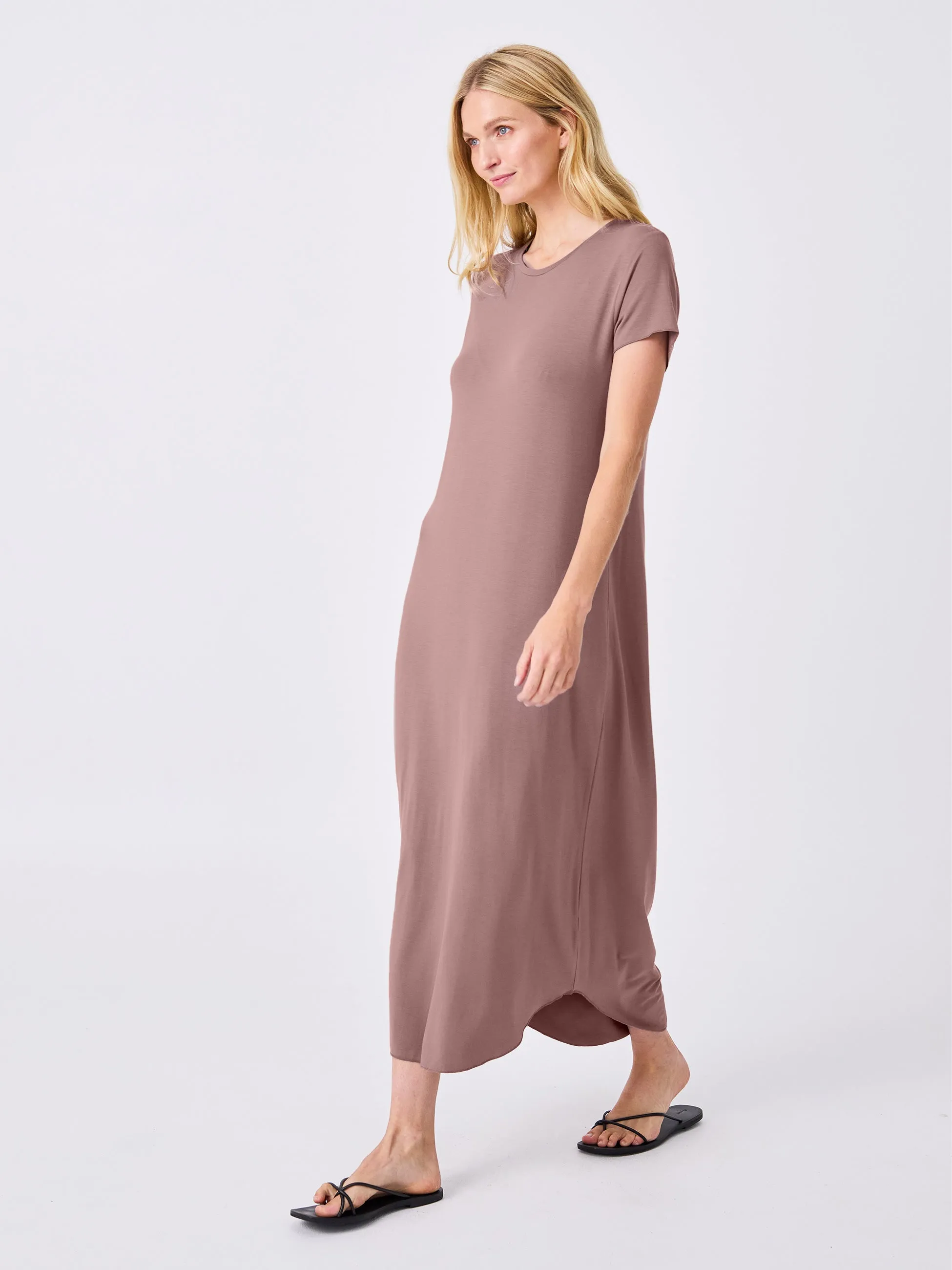 The Ultimate Tee Dress - Taupe