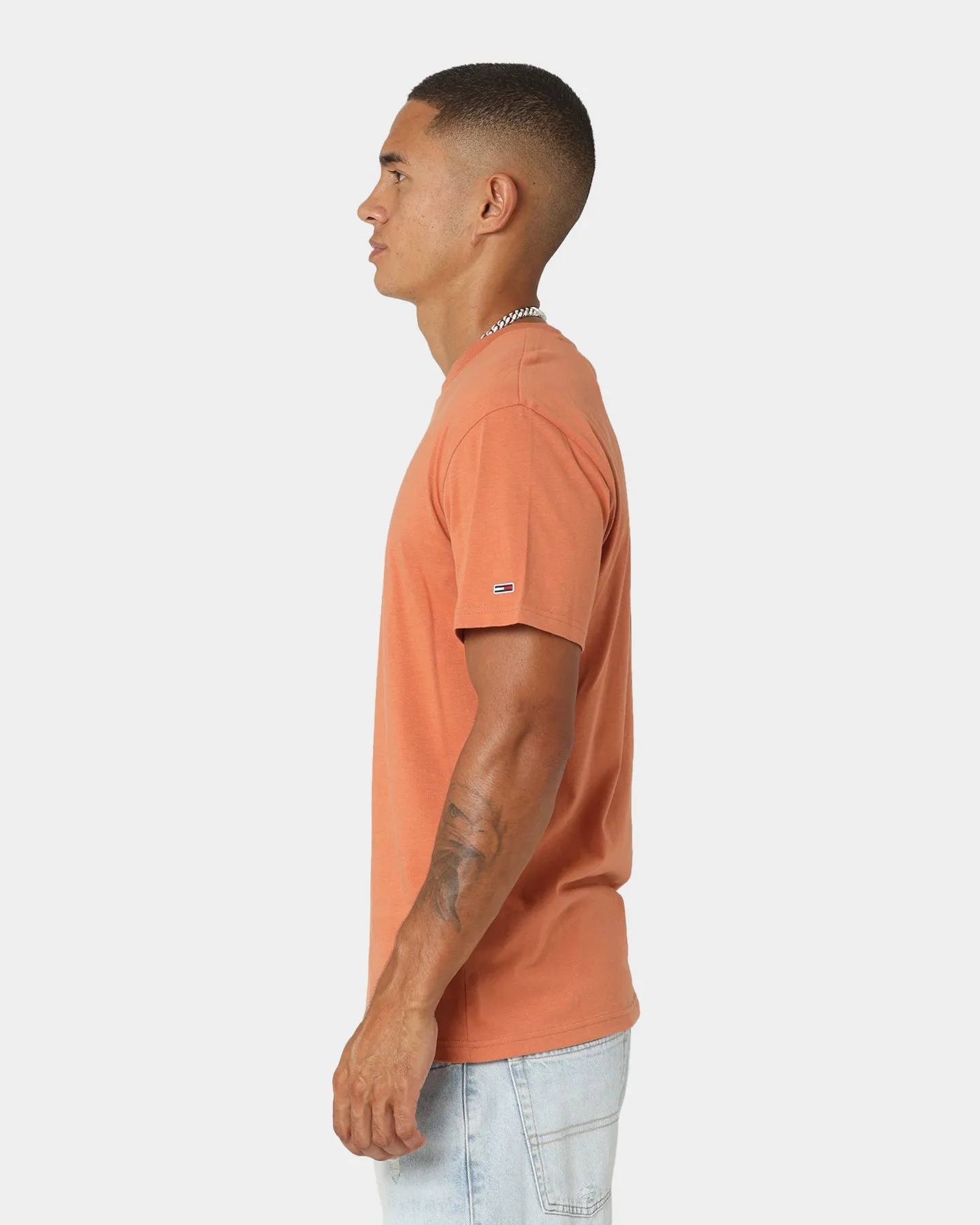 Tommy Jeans Small Text T-Shirt Dingo Orange