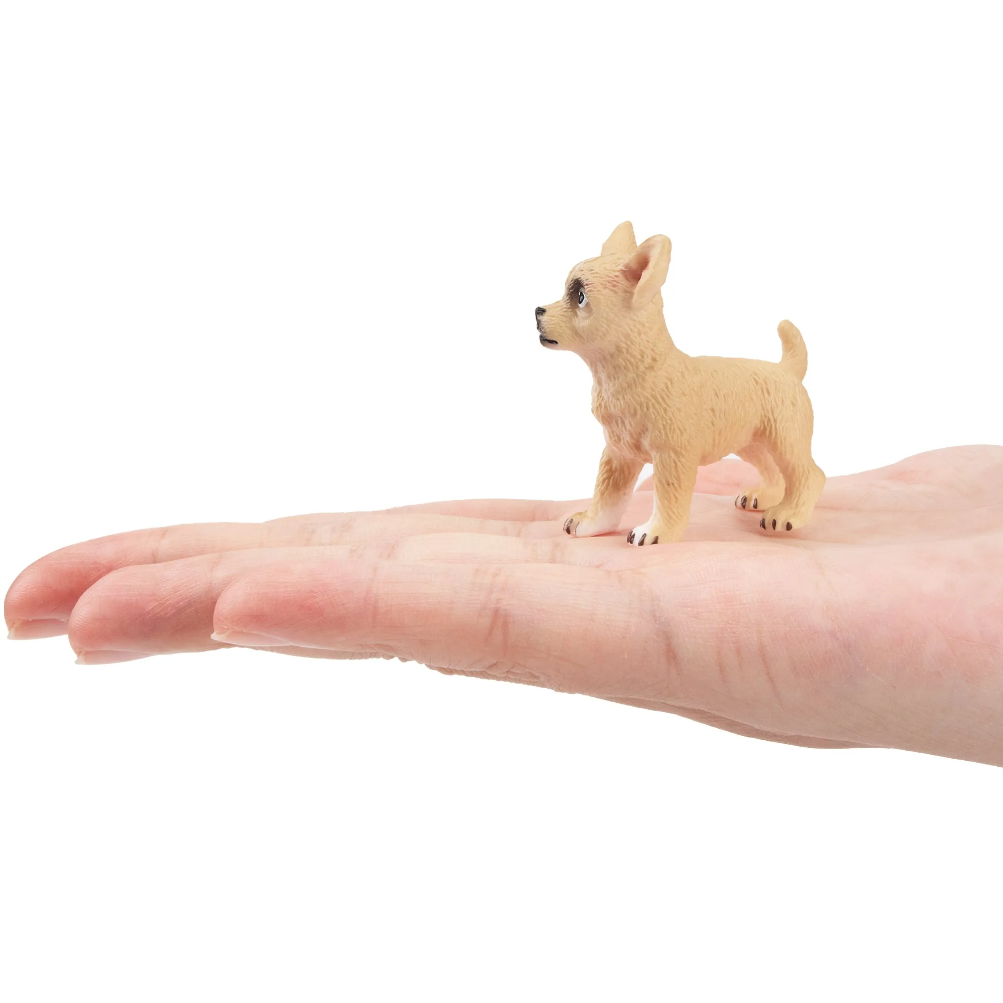 Toymany Mini Standing Fawn Chihuahua Puppy Figurine Toy