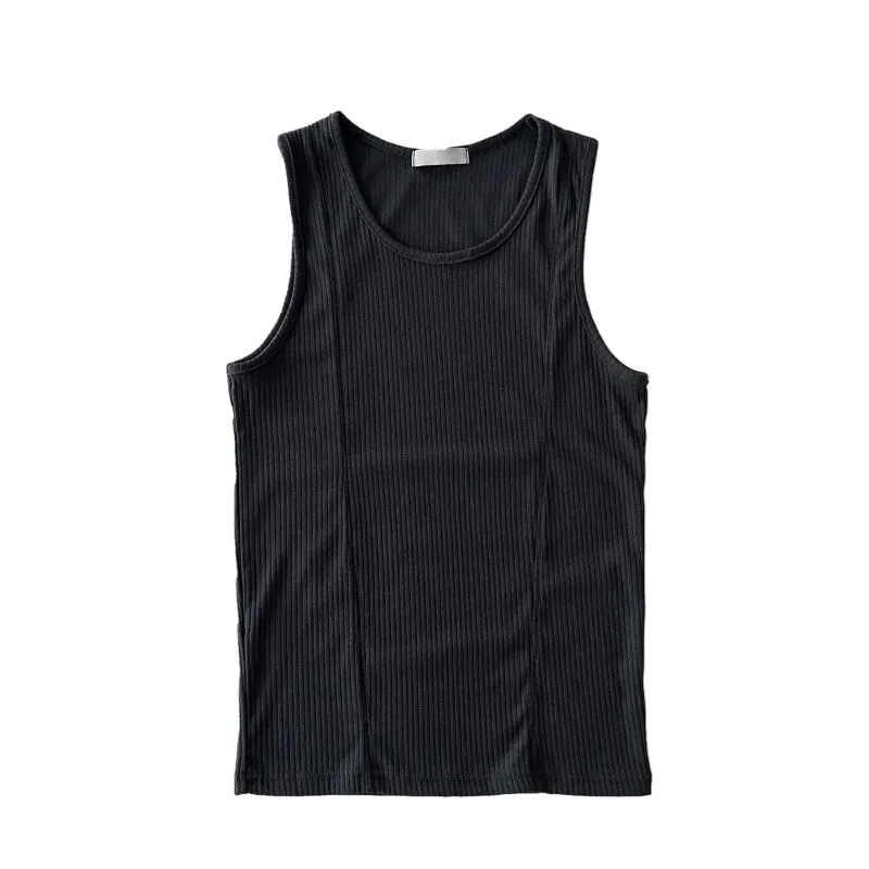 Vertical Striped Slim Fit Knitted Vest