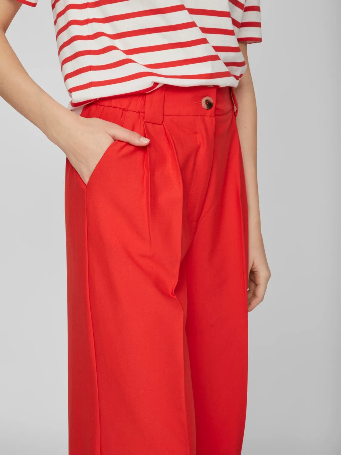 VIFINE HIGH-WAIST WIDE LEG PANTS (FLAME SCARLET)