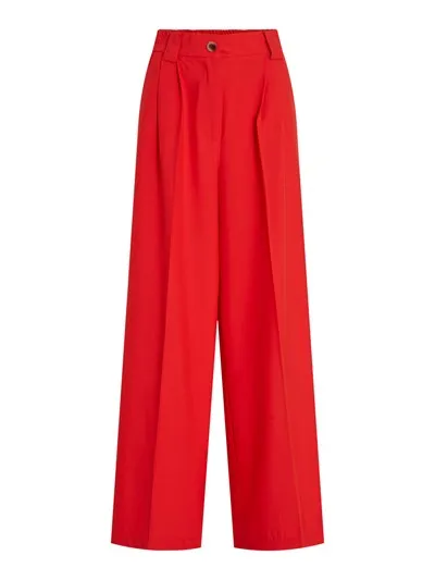 VIFINE HIGH-WAIST WIDE LEG PANTS (FLAME SCARLET)