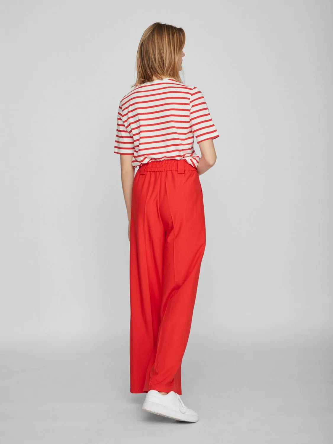 VIFINE HIGH-WAIST WIDE LEG PANTS (FLAME SCARLET)