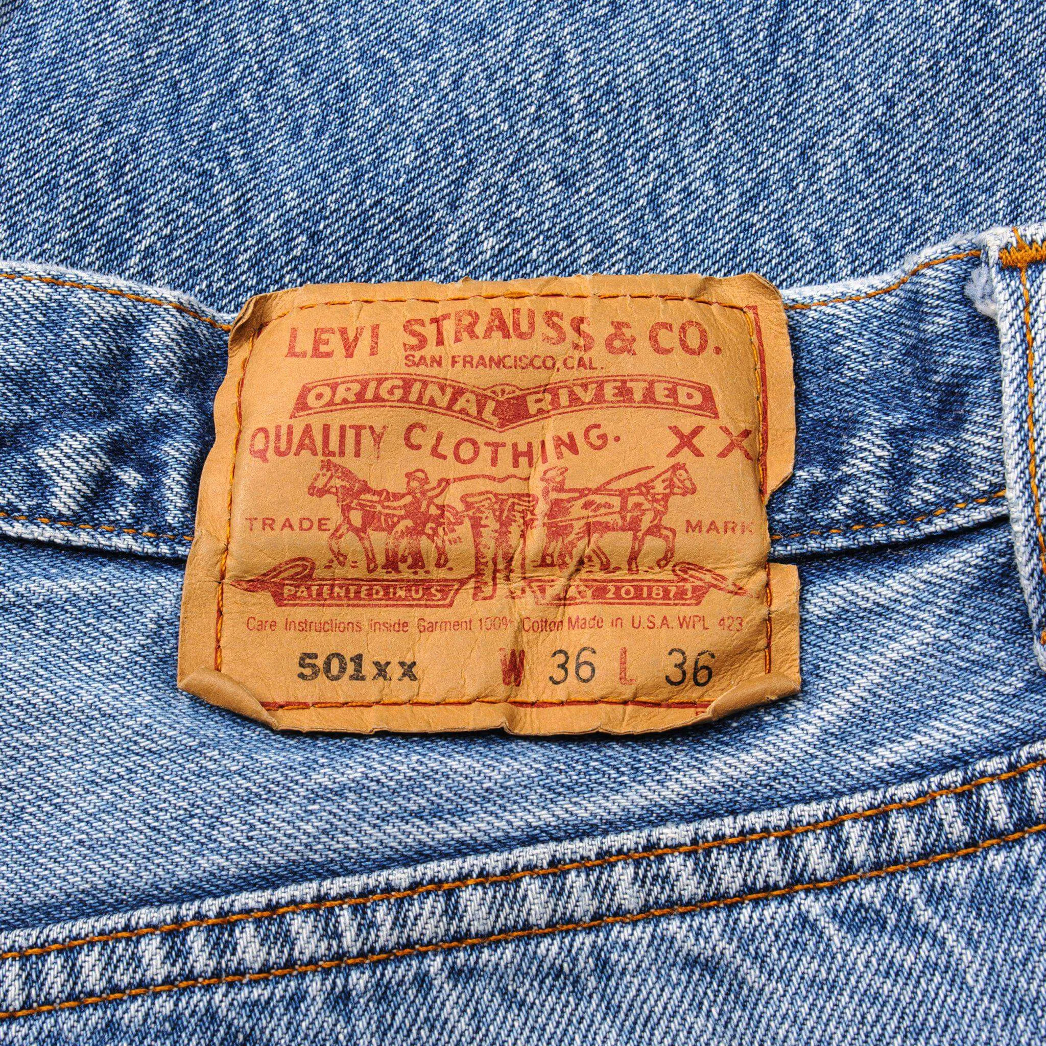 VINTAGE LEVIS 501 JEANS INDIGO 1988-1993 SIZE W32 L31 MADE IN USA