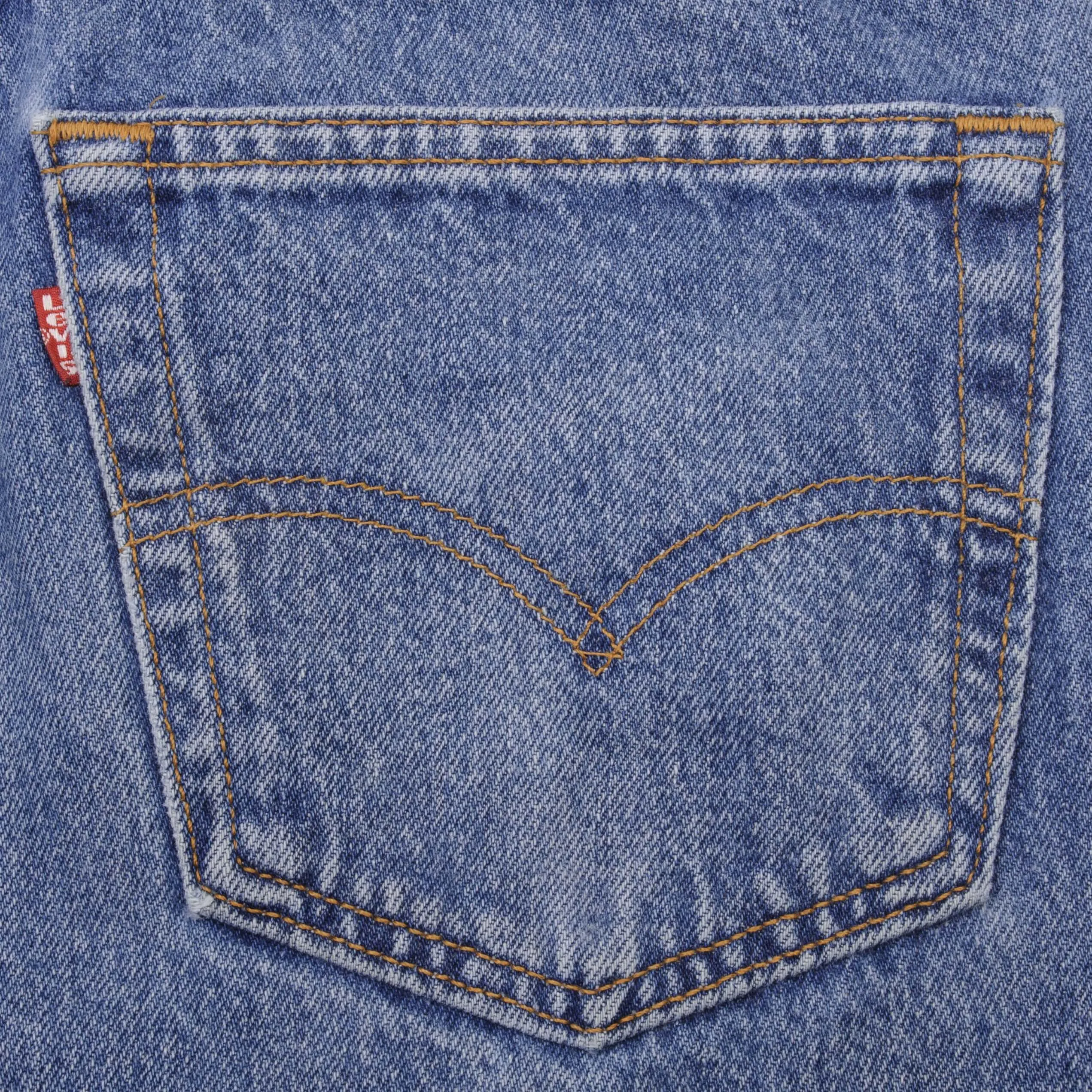 VINTAGE LEVIS 501 JEANS INDIGO 1990S SIZE W32 L34 MADE IN USA