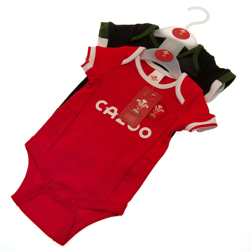 Wales RU 2 Pack Bodysuit - 6-9 Months