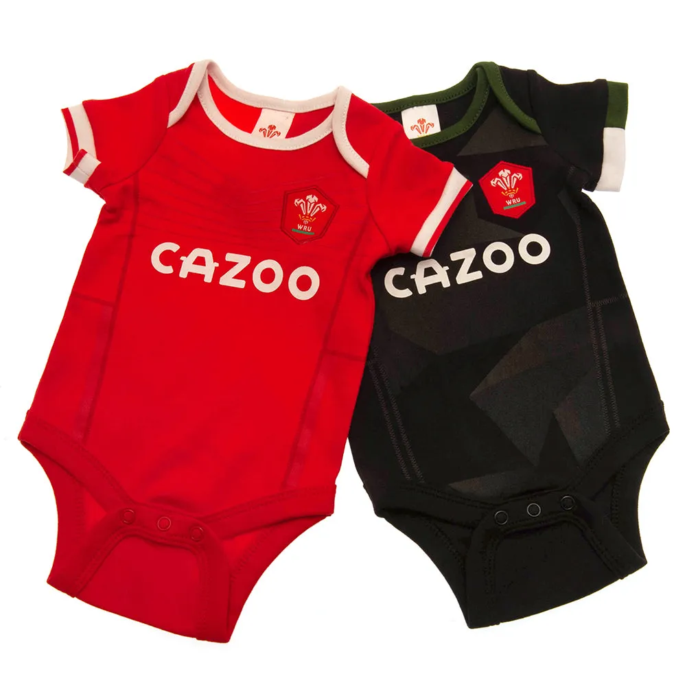 Wales RU 2 Pack Bodysuit - 6-9 Months