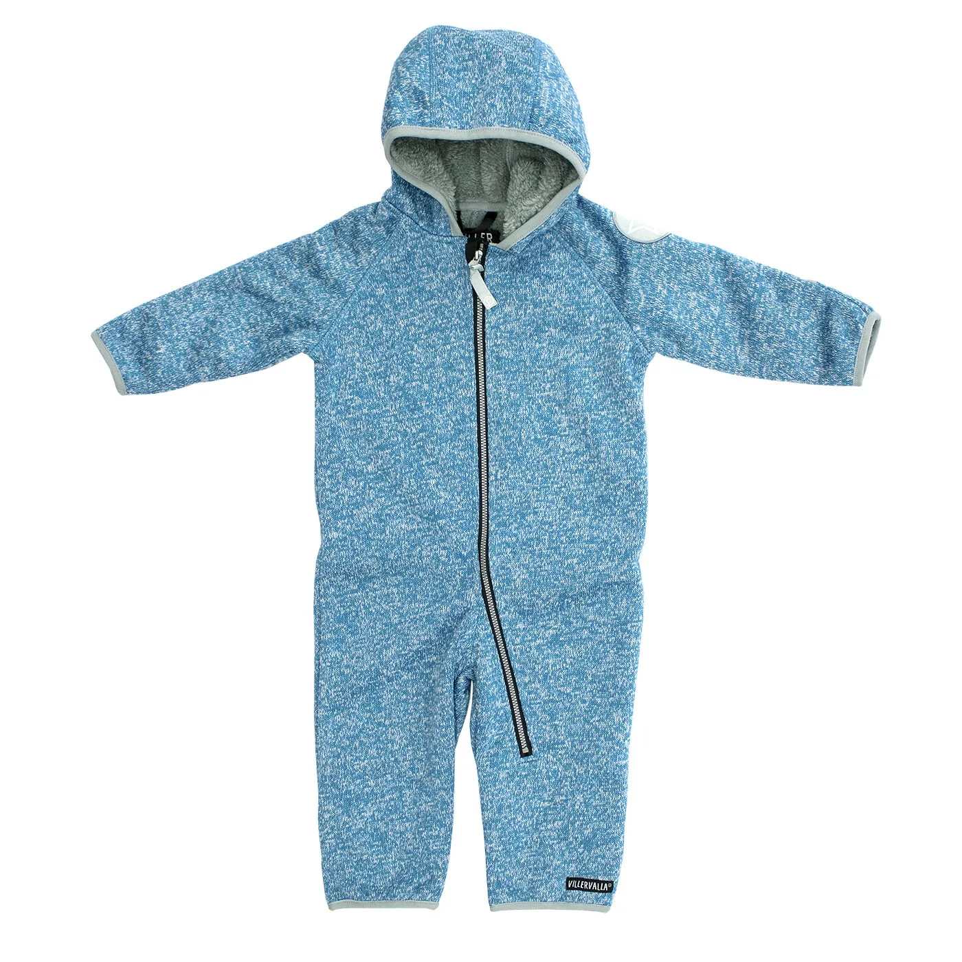 Windblock Pile Fleece Overall Suit: Ocean / Marble