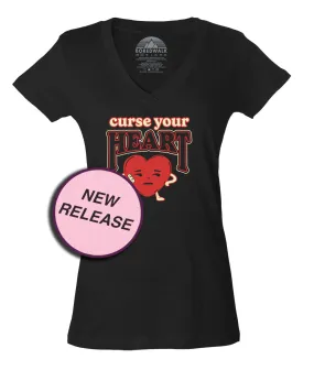 Women's Curse Your Heart Vneck T-Shirt