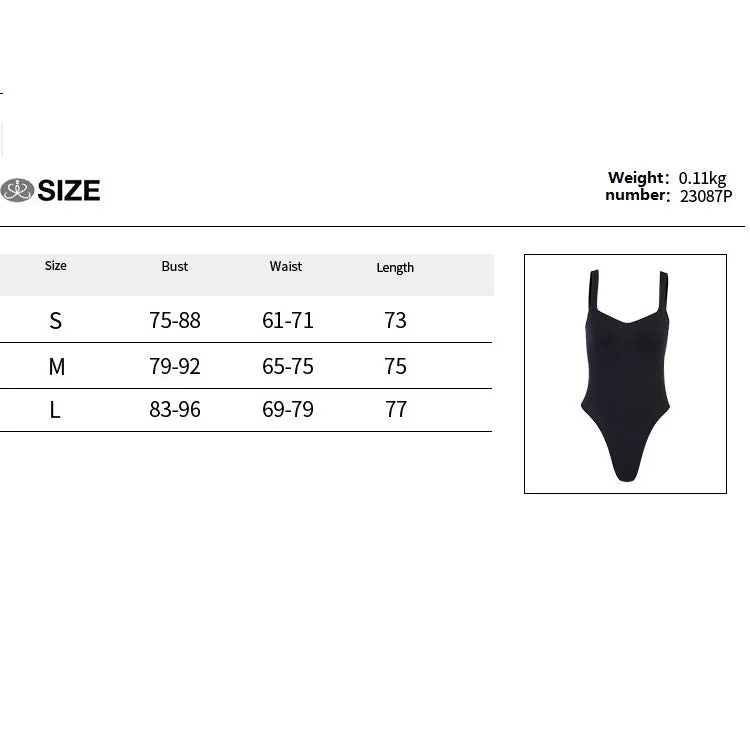 Women's slim sleeveless BODYSUIT