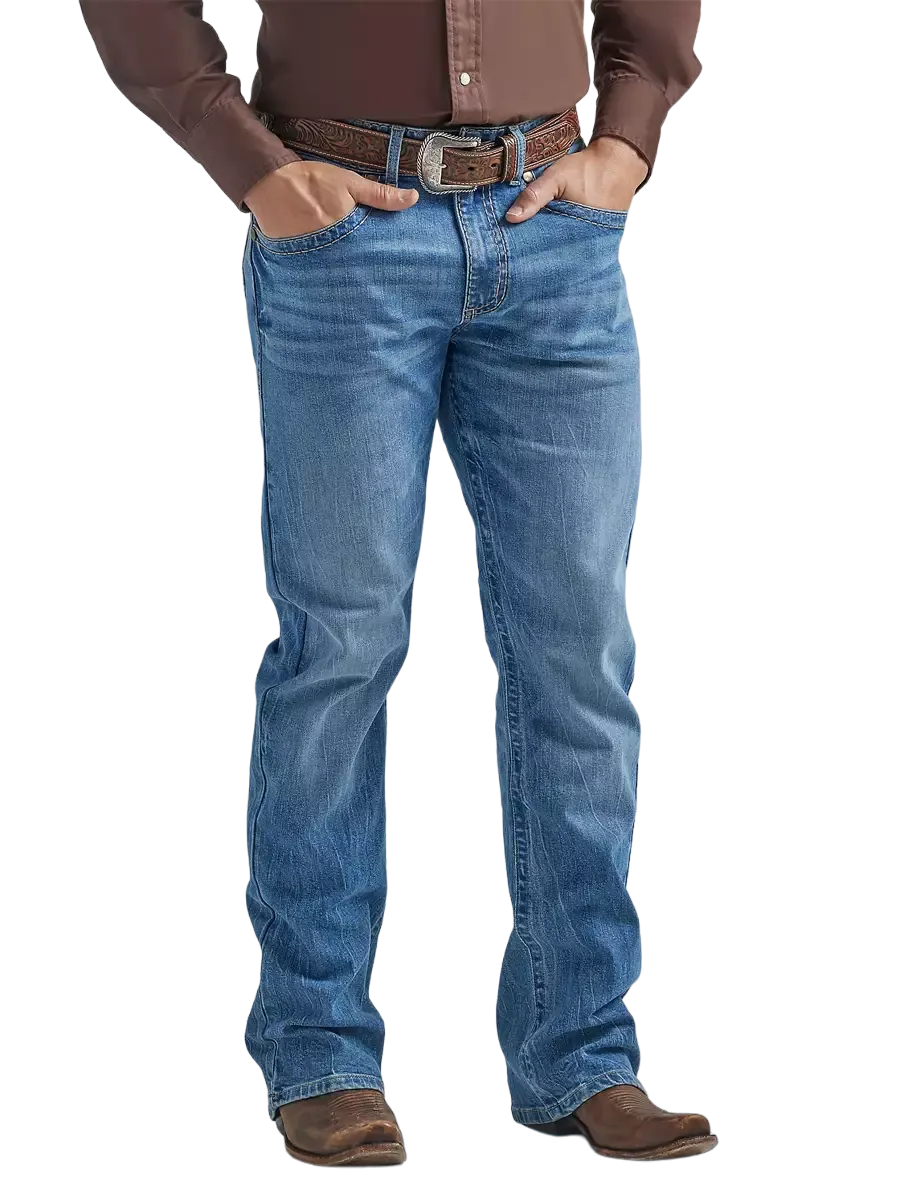 Wrangler Mens Slim Fit Bootcut Six Strings Jeans